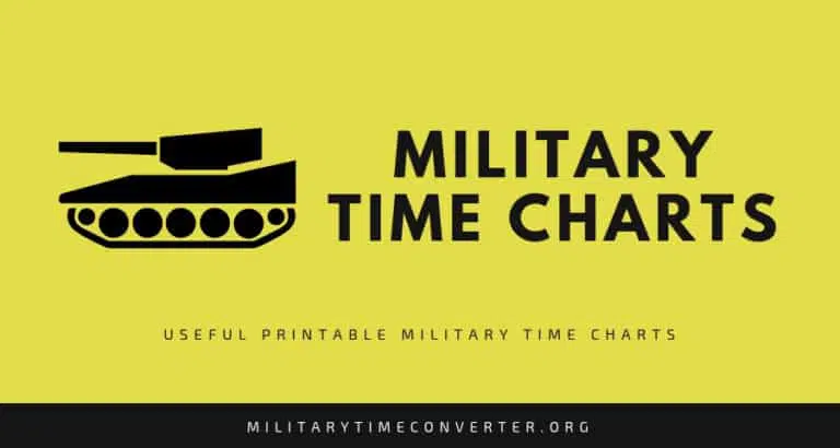 Military Time Chart: Fastest Way to Convert Military Time