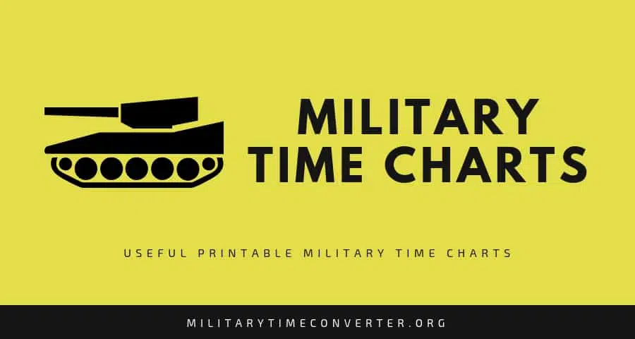 Military Time Chart: Easy and Quick Way to Convert Military Time