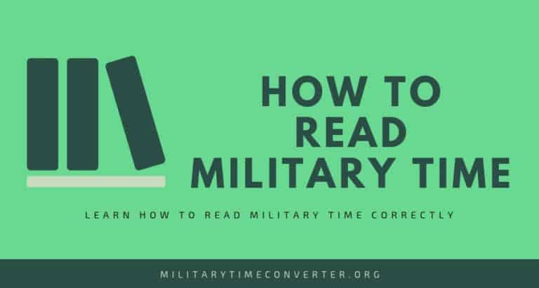 How to Read Military Time? Simple Explanation with Examples