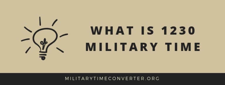 What is 1230 Military Time: Step-by-Step Conversion Guide