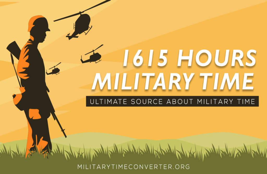 1615 hours military time conversion